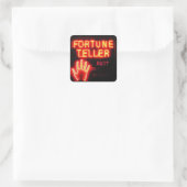 Fortune Teller - Cadeau uit het verleden en toekom Vierkante Sticker (Tas)