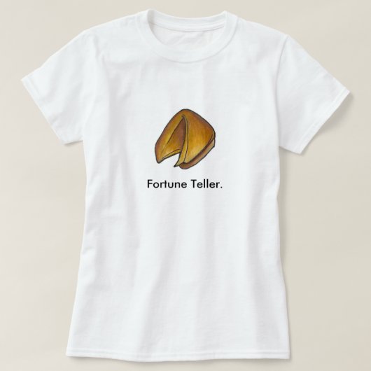 Fortune Teller Chinese Restaurant Food Cookie T-shirt (Design voorkant)