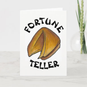 Fortune Teller Cookie Chinese Restaurant Good Luck Kaart