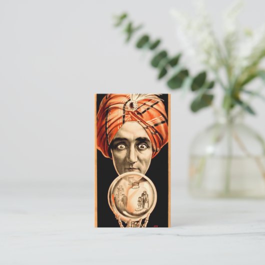 Fortune Teller Crystal Ball Contactkaartje (Staand voorkant)