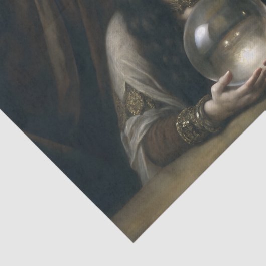 Fortune Teller Crystal Ball Decoupage Tissuepapier (Detail)