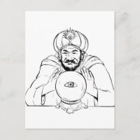Fortune Teller Crystal Ball Drawing