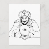 Fortune Teller Crystal Ball Drawing Briefkaart (Voorkant)