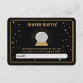 Fortune Teller Crystal Ball Luier Raffle Informatiekaartje (Voorkant)