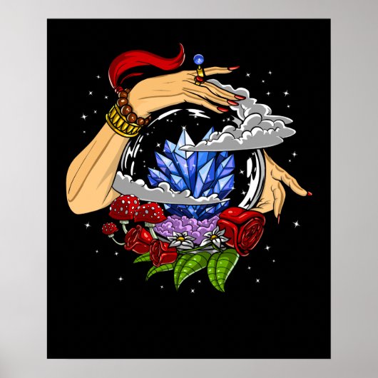 Fortune Teller Crystal Ball Poster (Voorkant)