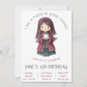 Fortune Teller, Crystal Ball, Verjaardag van Kind Kaart (Voorkant)