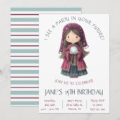 Fortune Teller, Crystal Ball, Verjaardag van Kind Kaart (Voorkant / Achterkant)