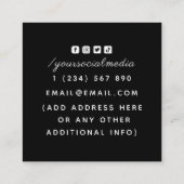 Fortune Teller Energy Healer Magic Potion Diamond Vierkante Visitekaartje (Achterkant)