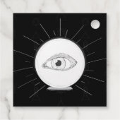 Fortune Teller Eye Seer Esoteric Crystal Ball Bedankjes Labels (Achterkant)