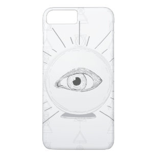 Fortune Teller Eye Seer Esoteric Crystal Ball iPhone 8/7 Plus Hoesje