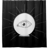 Fortune Teller Eye Seer Esoteric Crystal Ball Douchegordijn (Voorkant)