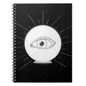 Fortune Teller Eye Seer Esoteric Crystal Ball Notitieboek (Voorkant)