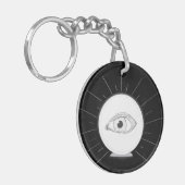 Fortune Teller Eye Seer Esoteric Crystal Ball Sleutelhanger (Voorkant Links)