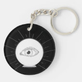 Fortune Teller Eye Seer Esoteric Crystal Ball Sleutelhanger (Achterkant)