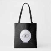 Fortune Teller Eye Seer Esoteric Crystal Ball Tote Bag (Voorkant)