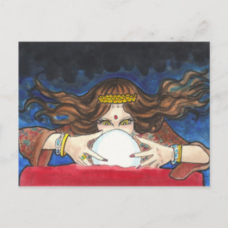 Fortune Teller fantasie circus briefkaart