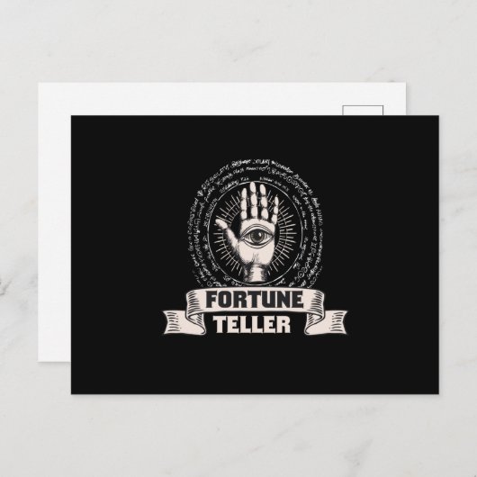 Fortune Teller Fortune Teller Tarot Briefkaart (Voorkant / Achterkant)