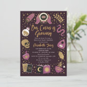 Fortune Teller Future Witchy Girl Baby shower Kaart (Staand voorkant)