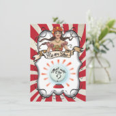 Fortune Teller Gypsy Gender Reopenbaart de Uitnodi Kaart (Staand voorkant)