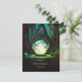 Fortune Teller Halloween bedankkaart RSVP Kaartje (Staand voorkant)