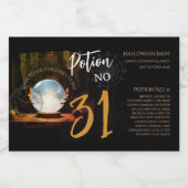 Fortune Teller Halloween Bottle Label Likeurfles Etiket (Enkel label)