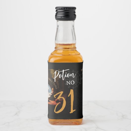 Fortune Teller Halloween Bottle Label Likeurfles Etiket (Voorkant)