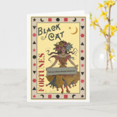 Fortune Teller Halloween Kaart (Gele Bloem)