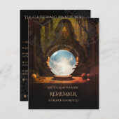 Fortune Teller Halloween Routebeschrijving Kaart (Voorkant / Achterkant)