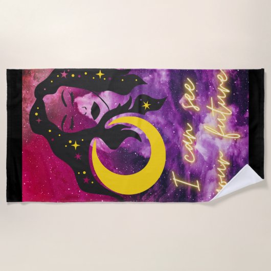 Fortune Teller - "Ik kan je toekomst zien" Melkweg Strandlaken (Voorkant)