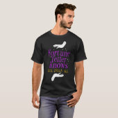 Fortune Teller Knows vertelt alle Crystal Ball Tar T-shirt (Voorkant volledig)