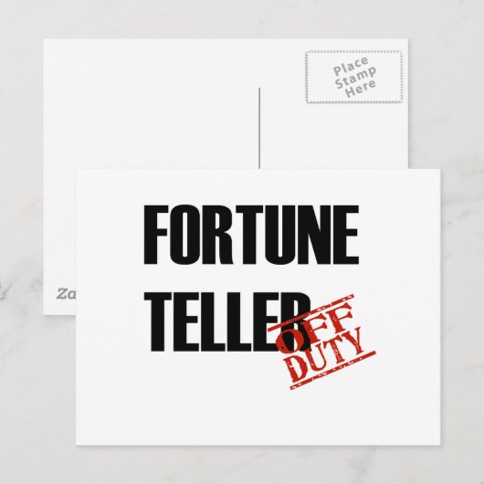 FORTUNE TELLER LIGHT BRIEFKAART (Voorkant / Achterkant)