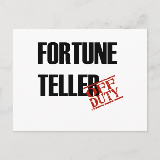 FORTUNE TELLER LIGHT BRIEFKAART (Voorkant)
