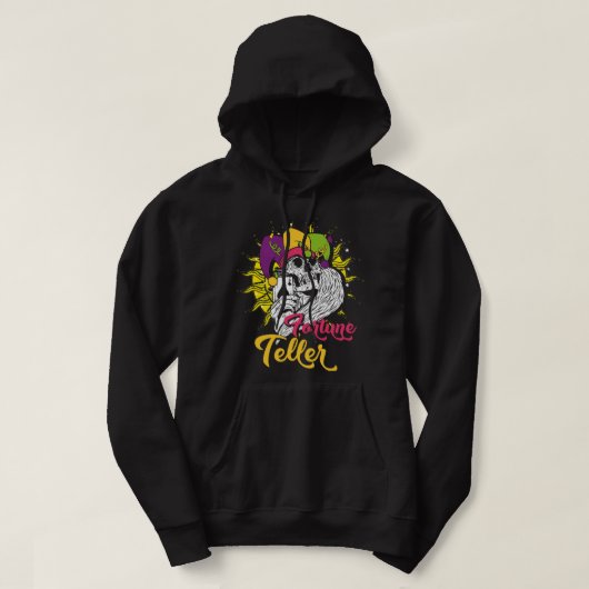 Fortune Teller Magic Occult Tarot Kaarten Hoodie (Design voorkant)