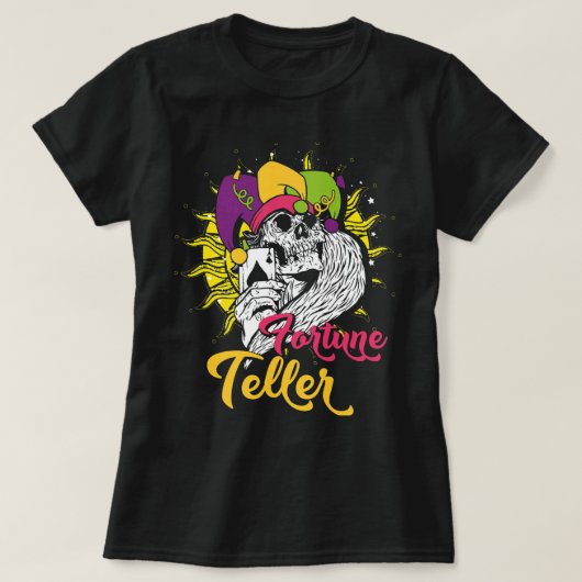 Fortune Teller Magic Occult Tarot Kaarten T-shirt (Design voorkant)