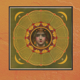  Fortune Teller met Astrologie Zodiac Tekens Poster