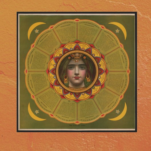  Fortune Teller met Astrologie Zodiac Tekens Poster