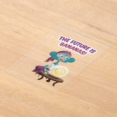 fortune teller monkey acryl uitnodigingen (Laagn)