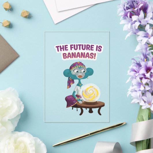 fortune teller monkey acryl uitnodigingen (Insitu (Huwelijk))