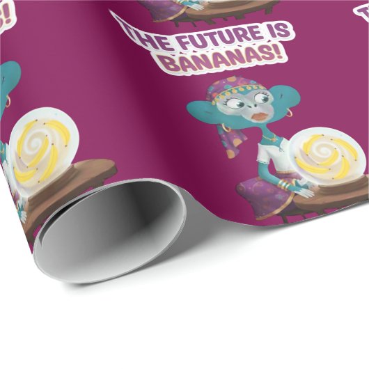 Fortune teller monkey cadeaupapier (Rol Hoek)