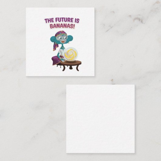 fortune teller monkey informatiekaartje (Voorkant / Achterkant)