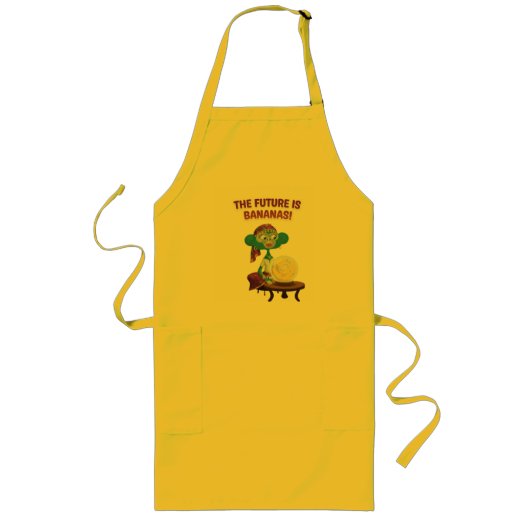 Fortune teller monkey lang schort (Voorkant)