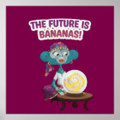 Fortune teller monkey poster (Voorkant)