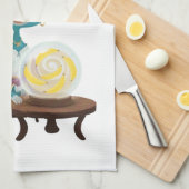 fortune teller monkey theedoek (Quarter Fold)