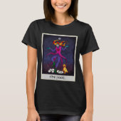 Fortune Teller Mythical The Fool with skulls Tarot T-shirt (Voorkant)