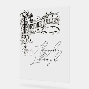 Fortune Teller Name Script Acryl Sign Bord