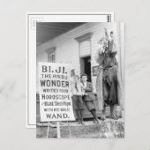 Fortune Teller op County Fair, 1910 Briefkaart (Voorkant / Achterkant)