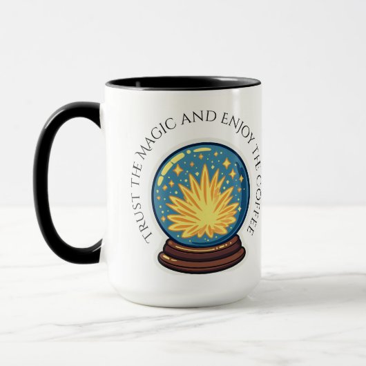 Fortune Teller Orb Halloween Coffee Mok (Links)