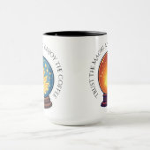 Fortune Teller Orb Halloween Coffee Mok (Midden)