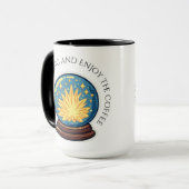 Fortune Teller Orb Halloween Coffee Mok (Voorkant links)