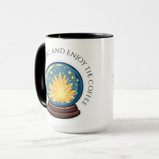 Fortune Teller Orb Halloween Coffee Mok (Voorkant links)